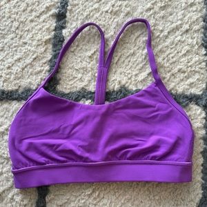 Lululemon Flow Y Bra. Size: 4. Color: Moonlit Magenta